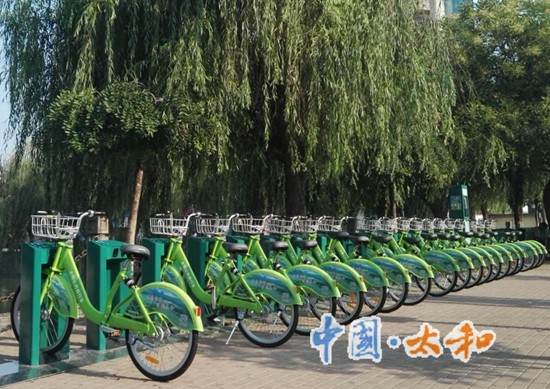 太和縣公共自行車正式試運營