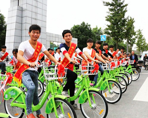 臨泉縣公共自行車運(yùn)營良好 一年累計(jì)借還近40萬次