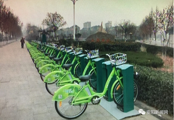 湯陰也有公共自行車?yán)?春節(jié)前投入使用！去看看長什么樣