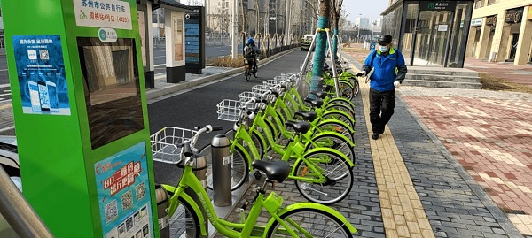 蘇州市區(qū)公共自行車24小時正常運營3400個站點全面消毒