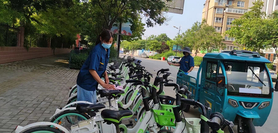 共享助力車每兩小時(shí)消殺一次，守護(hù)市民出行安全